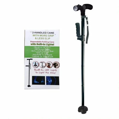 SecureStep Cane – LED + Fall Alert