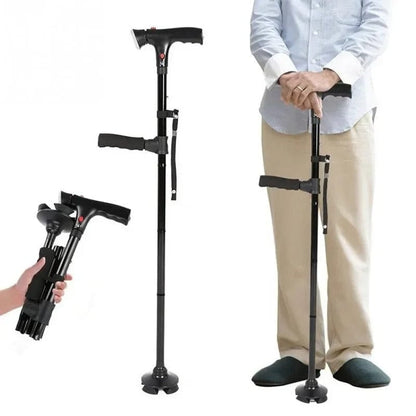 SecureStep Cane – LED + Fall Alert